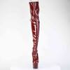 Pleaser - ADORE3063 Platform overknee Boots - Burgundy Product image